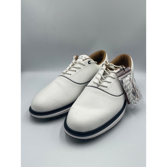 NWOB Sun Day Red Pioneer Cypress Golf Shoes White Navy Leather Men's US 13
